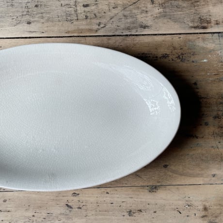 オーバルプレート　25.5cm   フランスアンティーク　⑦