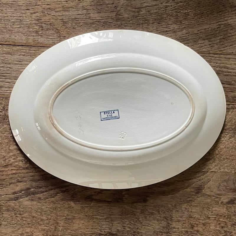 サルグミンヌ窯オーバルプレート36cm Sarregumines オーバルプレート 36cm フランスアンティーク | OGISHI