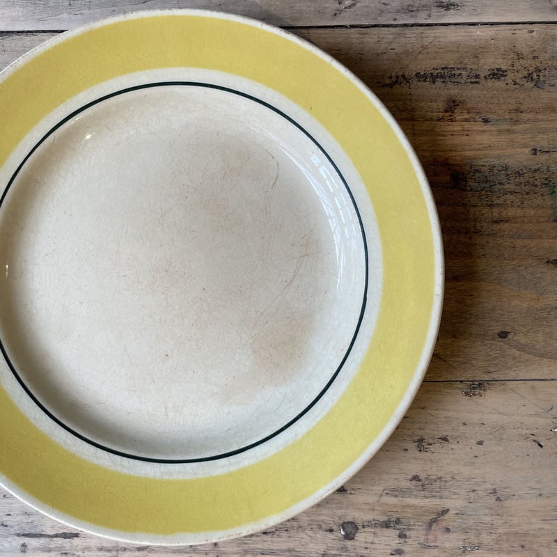 おままごと　豆皿　深皿　2枚セット　黄色　gien フランス　アンティーク 赤ずきん Gien ままごと皿 豆皿 ブルー フランス ディネット