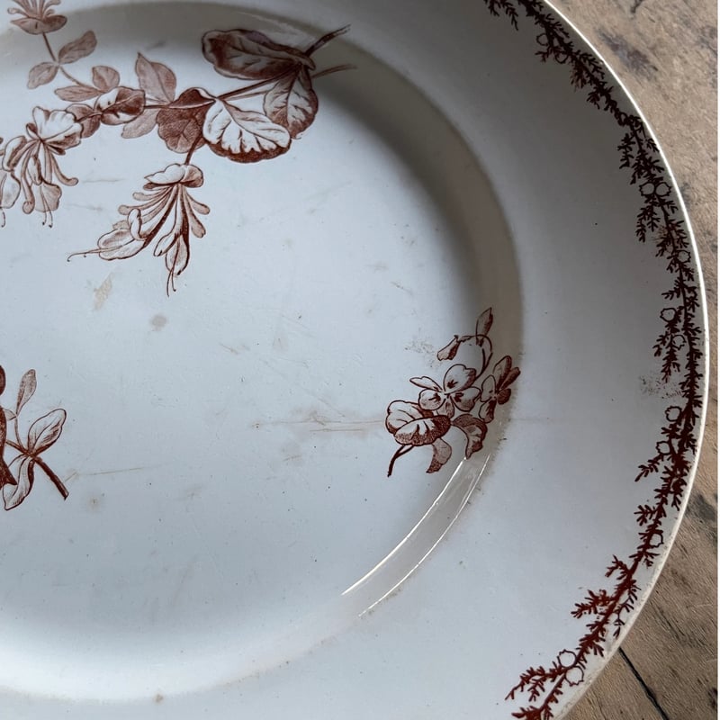 クレイユモントロー プレート 26.5㎝ フランスアンティーク | OGISHIMA