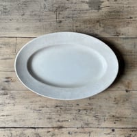 Sarreguemines　オーバルプレート　32㎝　フランスアンティーク　⑧