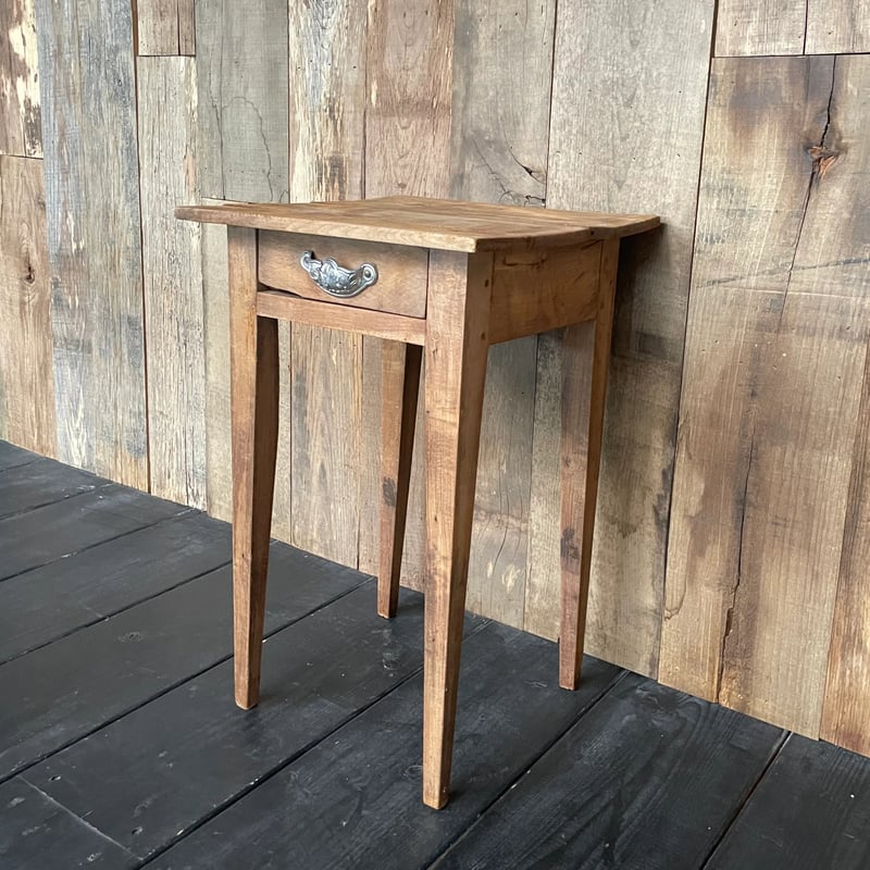 ヴィンテージコーヒーテーブル木製サイドテーブルフランス