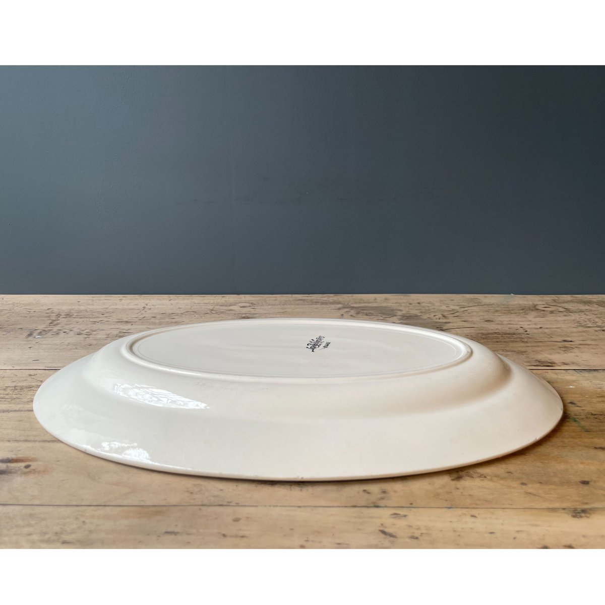 Sarreguemines オーバルプレート 36㎝ フランスアンティーク ③ Sarreguemines オーバルプレート 36㎝ フランスアンティーク ③
