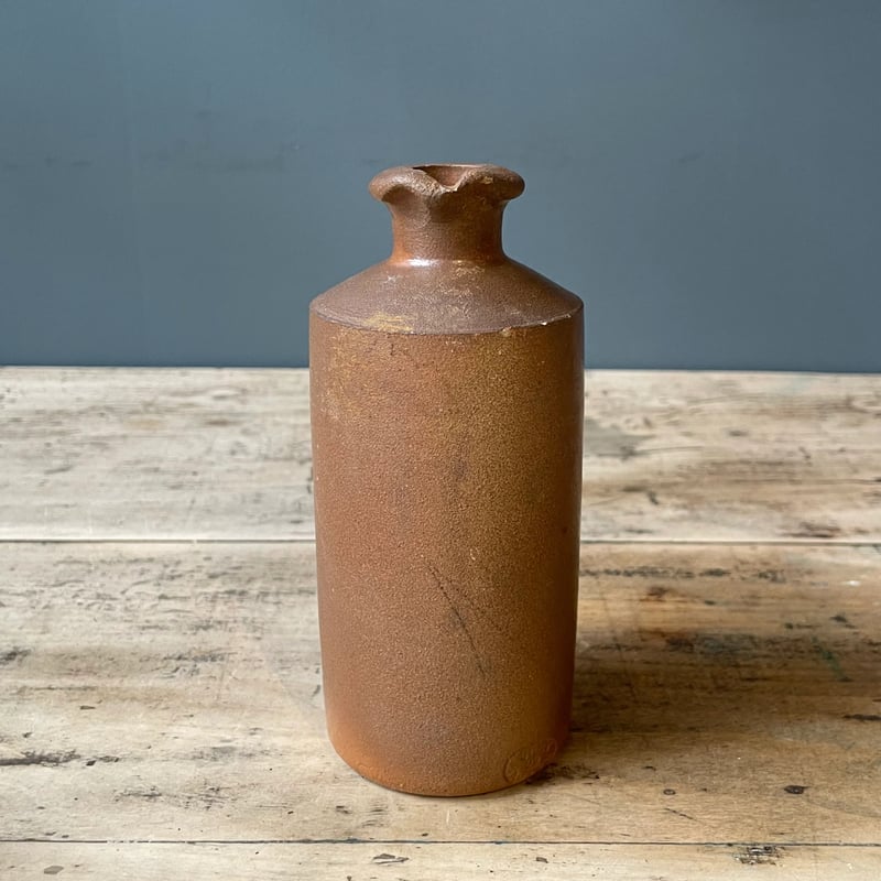 ブラウン陶器ボトル イギリスアンティーク ③ | OGISHIMA COFFEE
