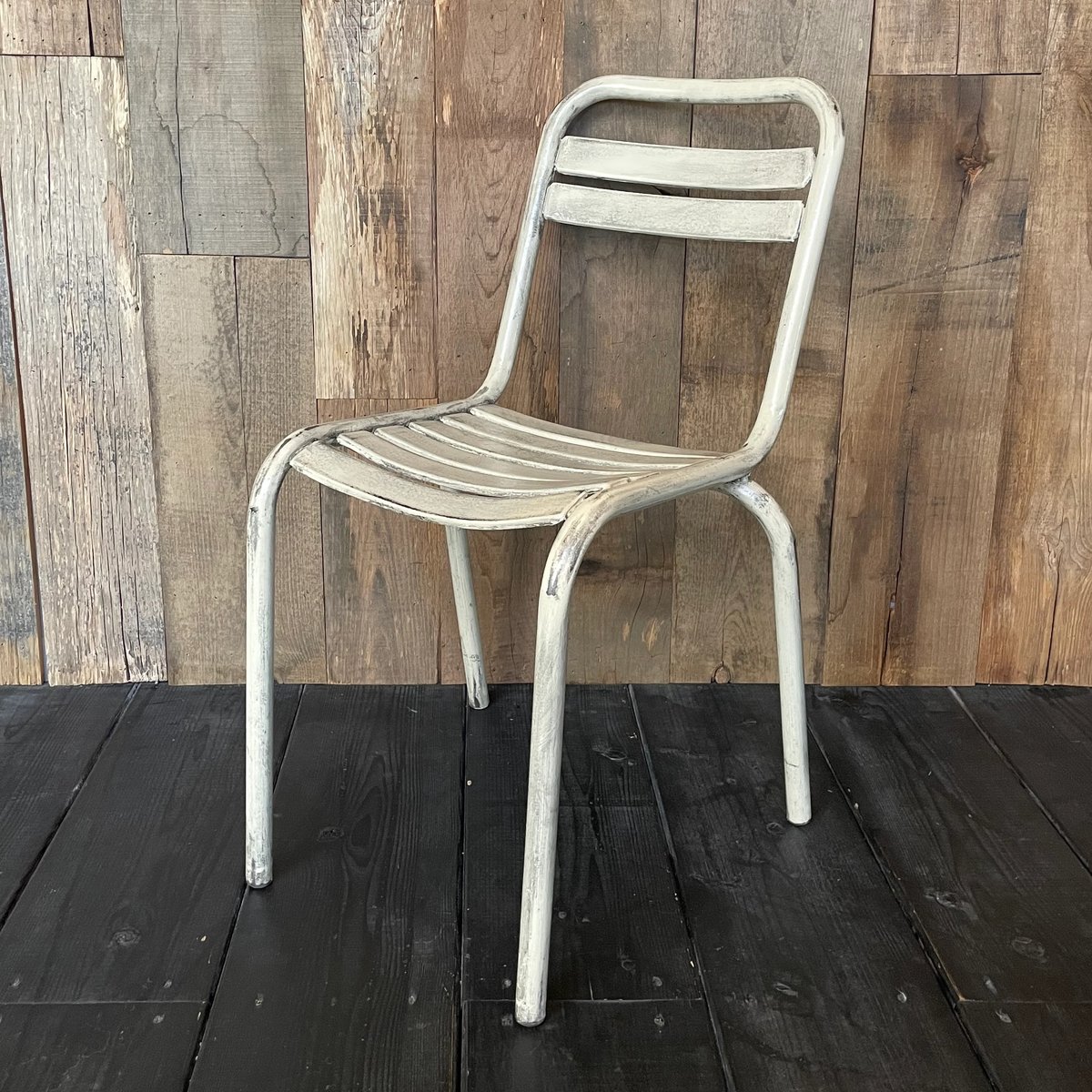ホワイト アイアンチェア フランスアンティーク ㉒-1 | OGISHIMA