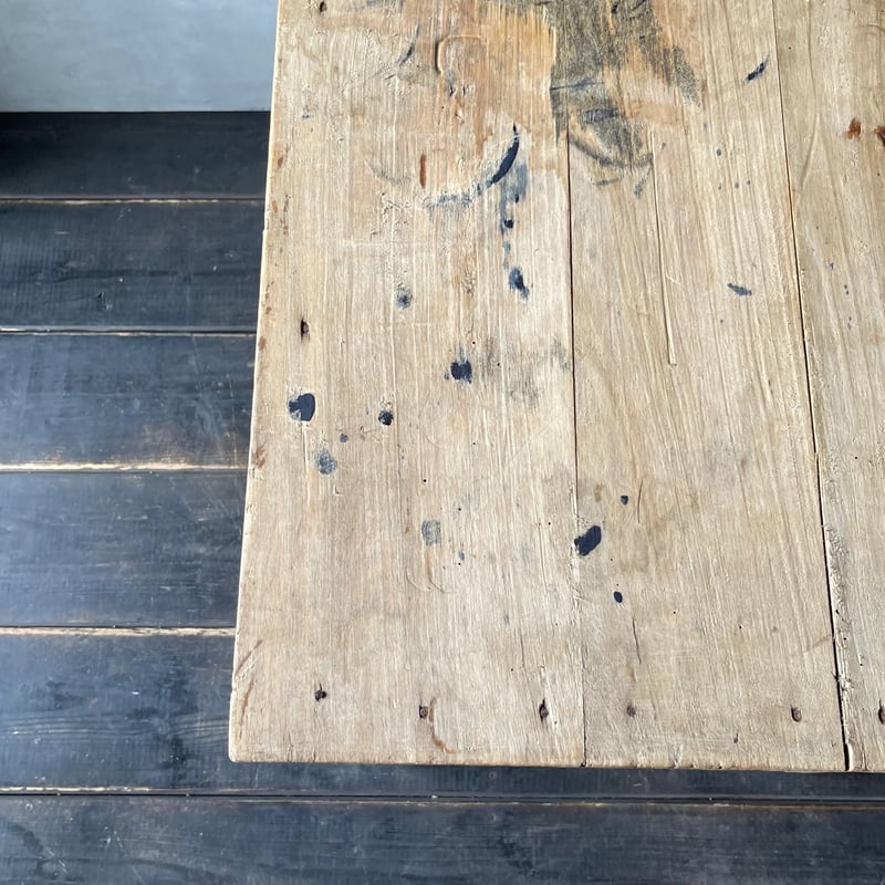 引き出し付き木製テーブル フランスアンティーク ⑥ | OGISHIMA COFFEE