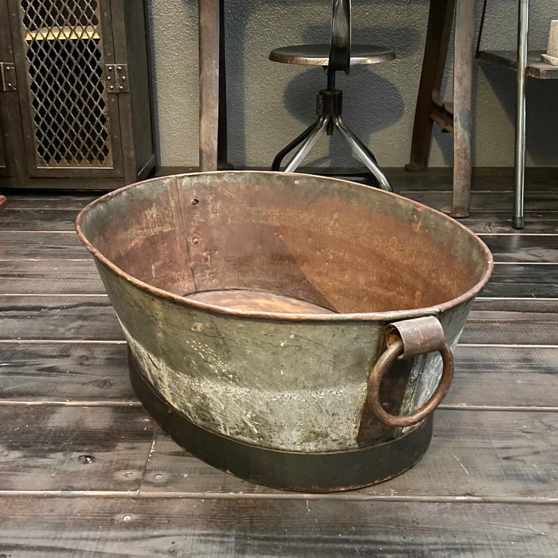 大型 アイアン製たらい フランスアンティーク ① | OGISHIMA COFFEE