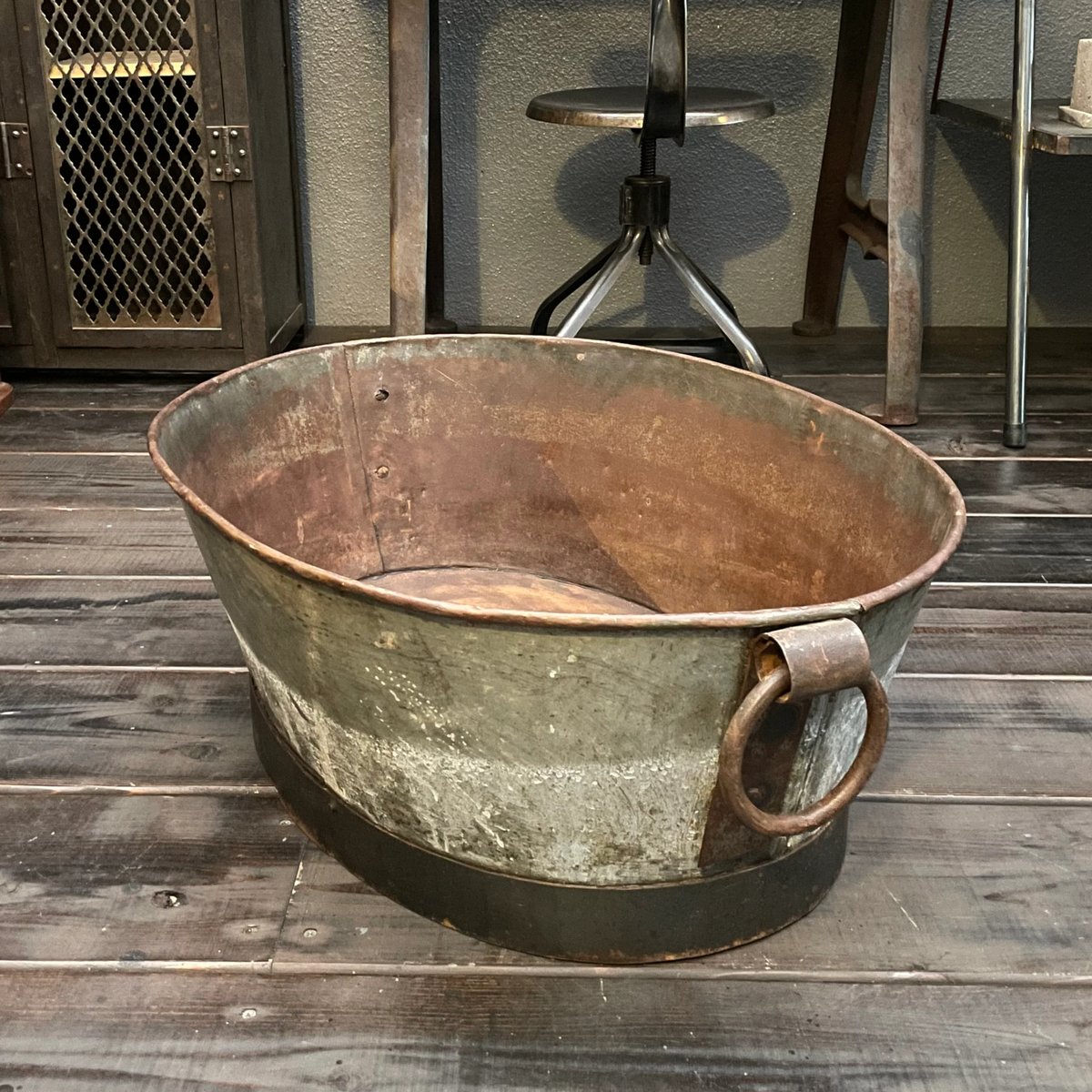 大型 アイアン製たらい フランスアンティーク ① | OGISHIMA COFFEE