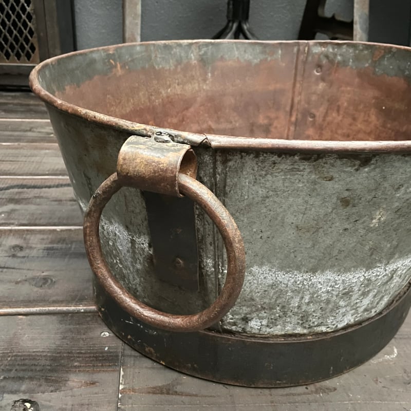 大型 アイアン製たらい フランスアンティーク ① | OGISHIMA COFFEE