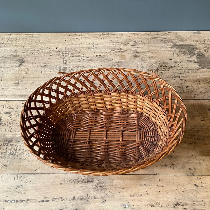 籐バスケット 籐かご アメリカビンテージ ⑤ | OGISHIMA COFFEE Antiques