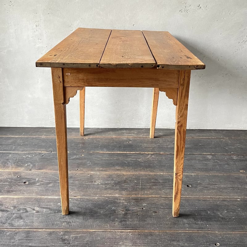 引き出し付き木製テーブル フランスアンティーク ⑨ | OGISHIMA COFFEE