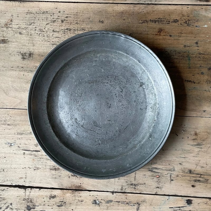 ピューター プレート 21.5㎝ フランスアンティーク ⑮ | OGISHIMA