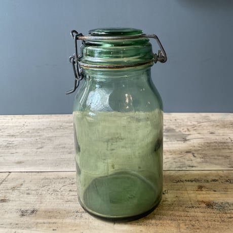 DURFOR　蓋付きガラス保存瓶　1L　フランスアンティーク