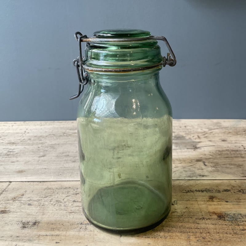 DURFOR 蓋付きガラス保存瓶 1L フランスアンティーク | OGISHIMA COFFE
