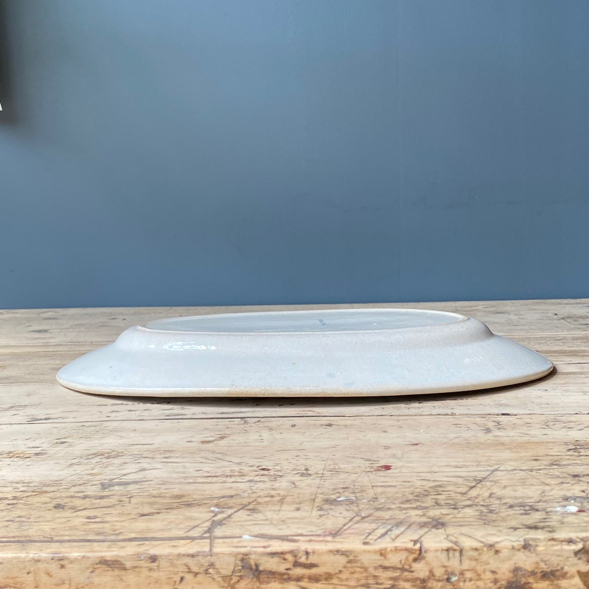 ROSE de NOEL クリスマスローズ柄 オーバルプレート 36.5cm フランス