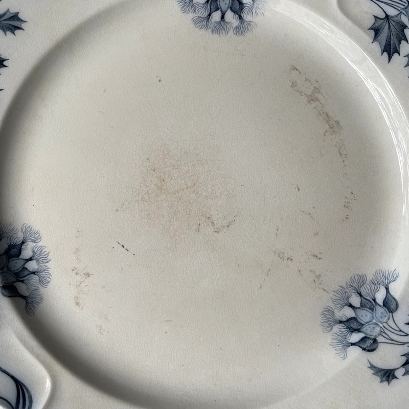 Villeroy & Boch 金継ぎ 花柄花リムプレート 32.5㎝ フランス