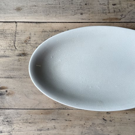 オーバルプレート　25.5cm   フランスアンティーク　⑦