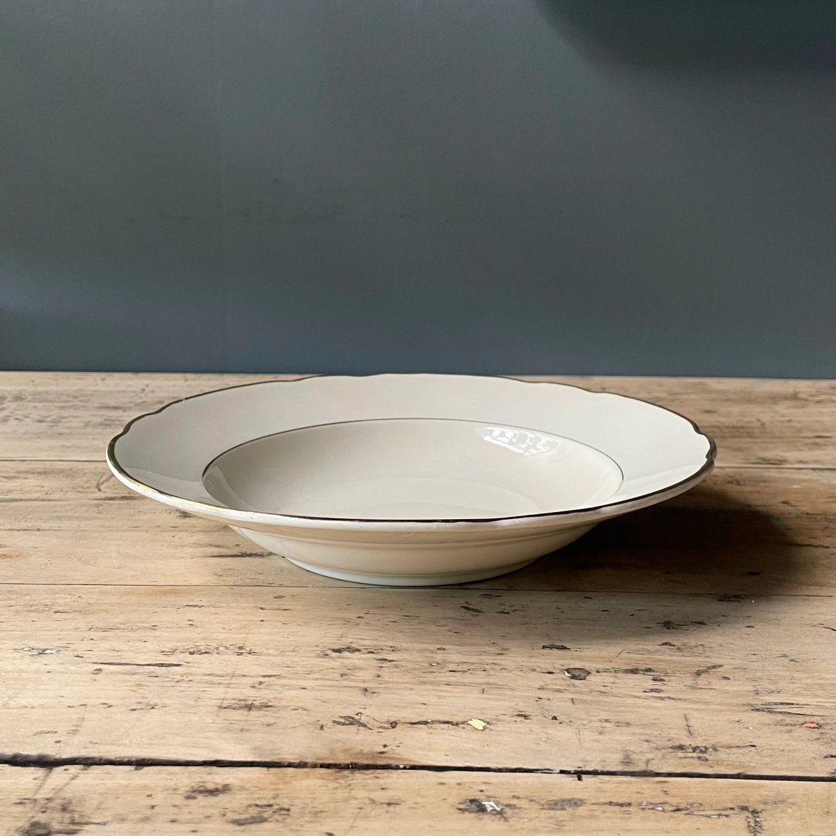 Villeroy & Boch 金縁 花リムプレート 23.5㎝ フランスアンティーク ①