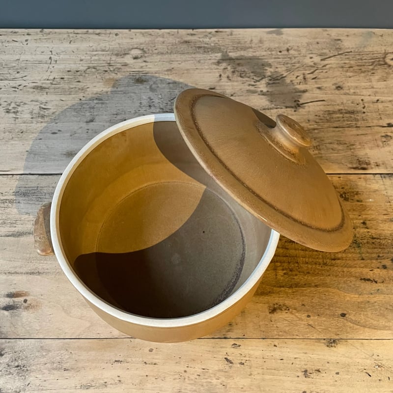 ブラウン陶器鍋 17.5㎝ フランスアンティーク | OGISHIMA COFFEE Anti