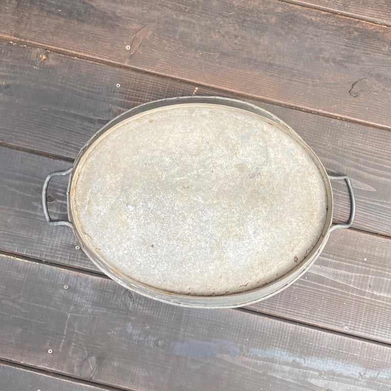 ブリキ製 たらい フランスアンティーク 53cm | OGISHIMA COFFEE Anti