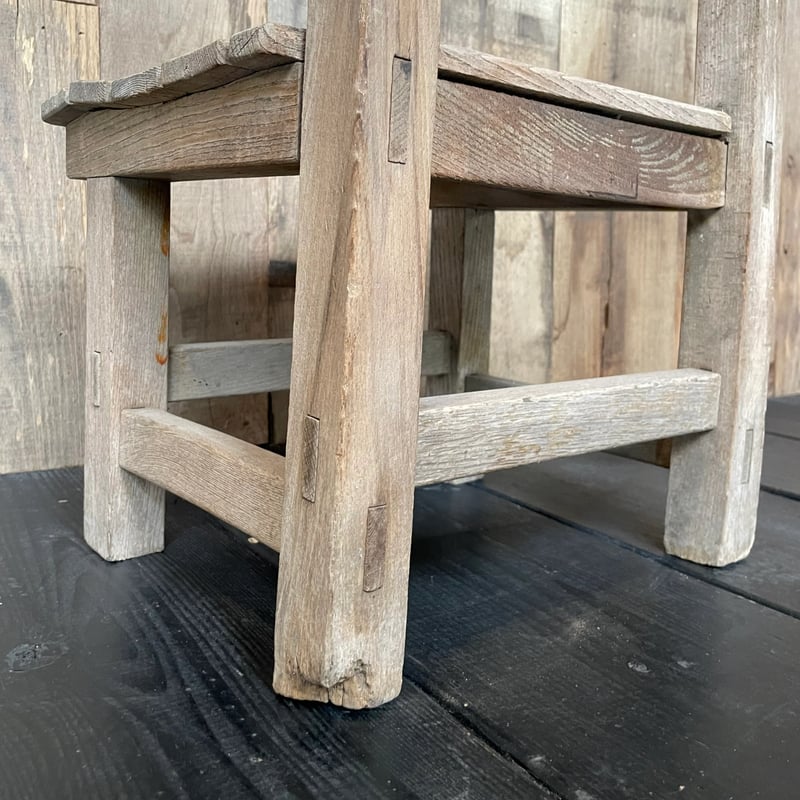 ヴィンテージ 学校の木製椅子 旧制中学校備品？ 塗装 シャビーシック ブロカント フランス ヴィンテージ スクールチェア 学校椅子 レトロ