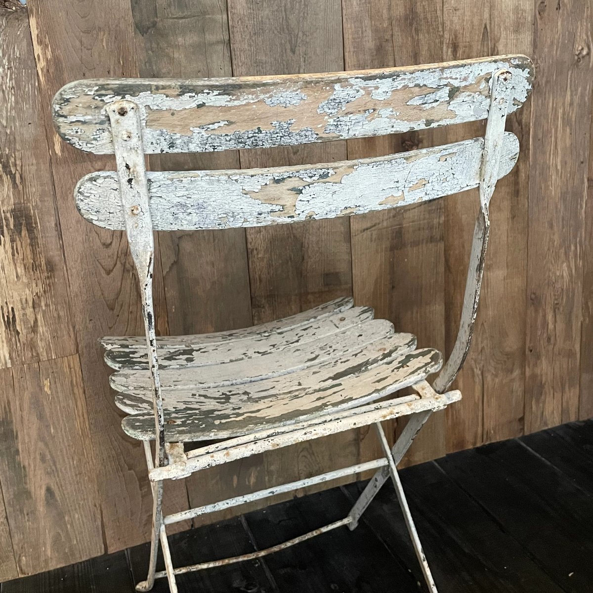 ホワイト 折り畳みチェア フランスアンティーク | OGISHIMA COFFEE