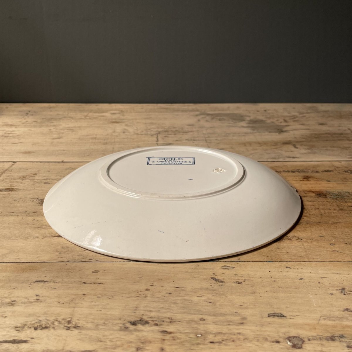 Sarreguemines 小花柄プレート 19cm フランスアンティーク