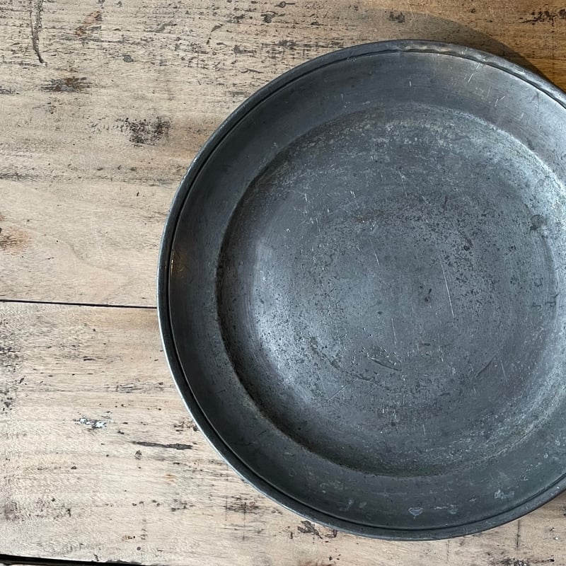 ピューター プレート 21.5㎝ フランスアンティーク ⑮ | OGISHIMA