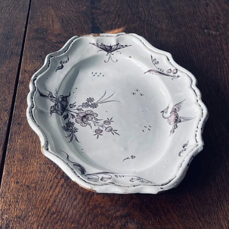 Luneville  リュネヴィル　オーバルプレート　30.5㎝　フランスアンティーク