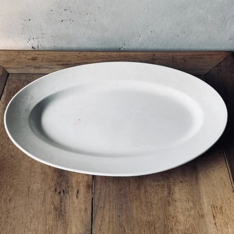 フランスアンティーク　オーバルプレート　40cm ⑫