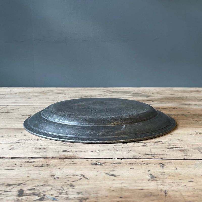 ピューター プレート 21.5㎝ フランスアンティーク ⑮ | OGISHIMA