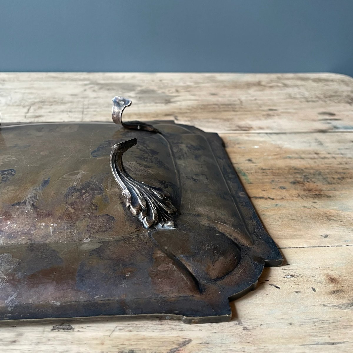 フランス　アンティークトレイ 金属製トレイ フランスアンティーク | OGISHIMA COFFEE Antiques