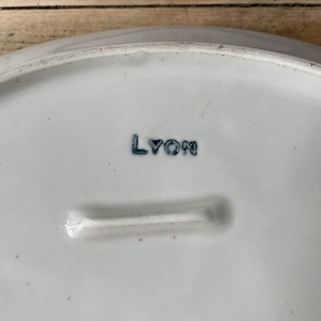 LYON  オーバルプレート　28㎝　フランスアンティーク　⑤
