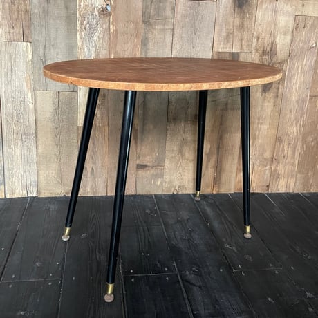 木製テーブル　オーバル天板　フランスアンティーク