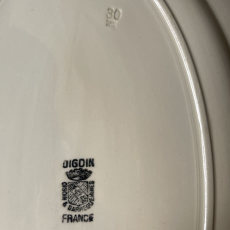 Digoin Sarreguemines　オーバルプレート　34.5㎝　フランスアンティーク　②
