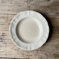 Sarreguemines　花リムプレート　24cm　フランスアンティーク　②