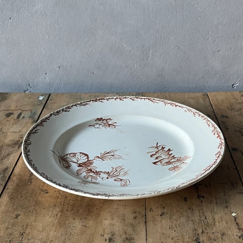 クレイユモントロー プレート 26.5㎝ フランスアンティーク | OGISHIMA