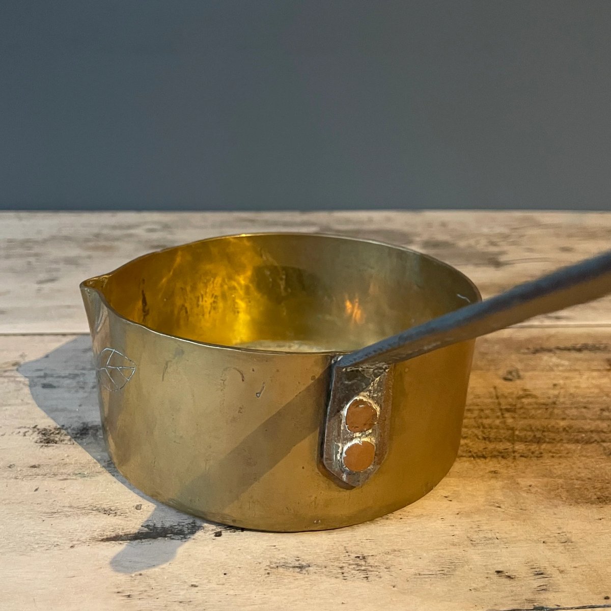 アンティーク Lancini イタリア 大理石 ジャンク 手巻き 真鍮 ブロンズ 真鍮 柄杓 フランスアンティーク | OGISHIMA COFFEE Antiques