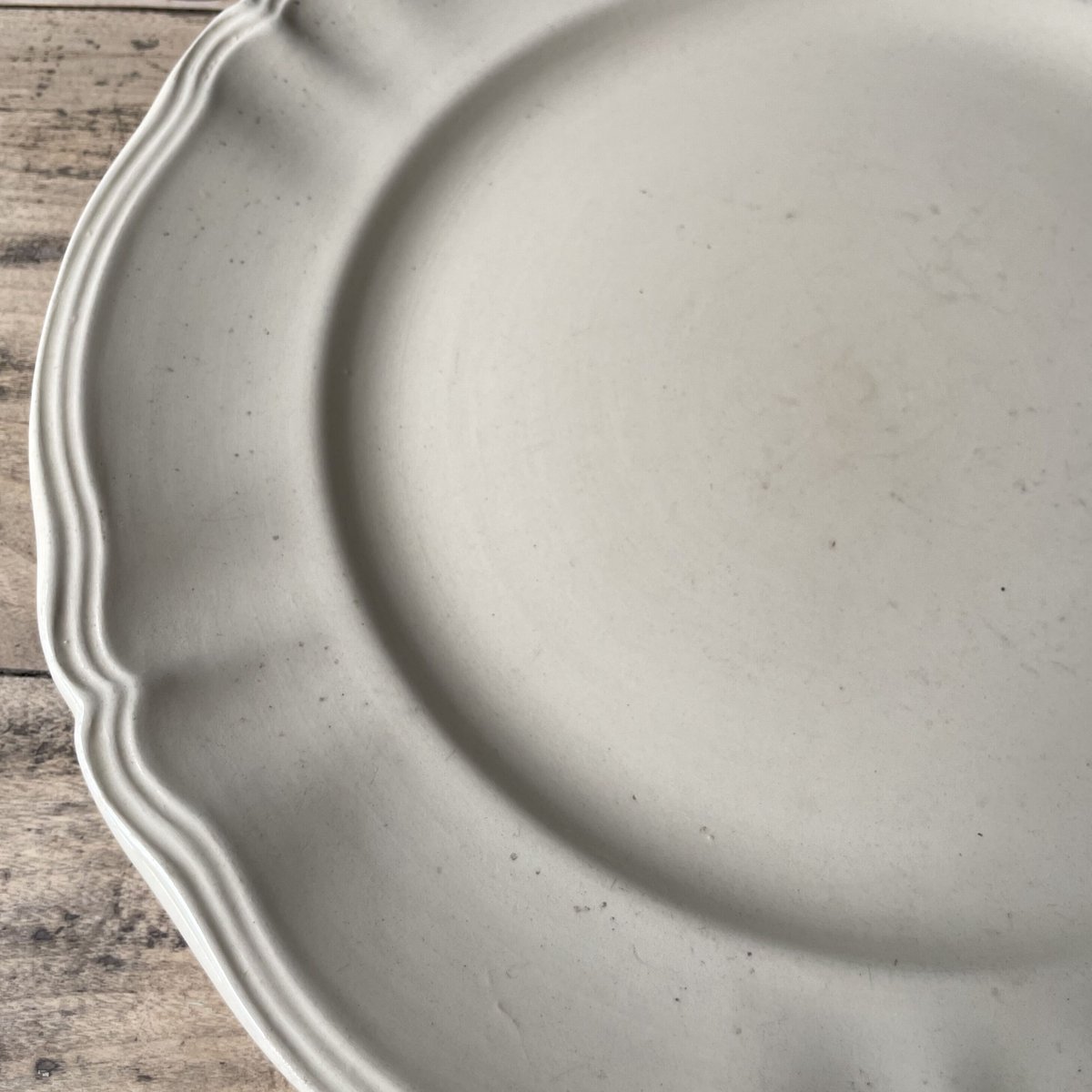 Sarreguemines 花リムプレート 31cm フランスアンティーク ① | OGISH