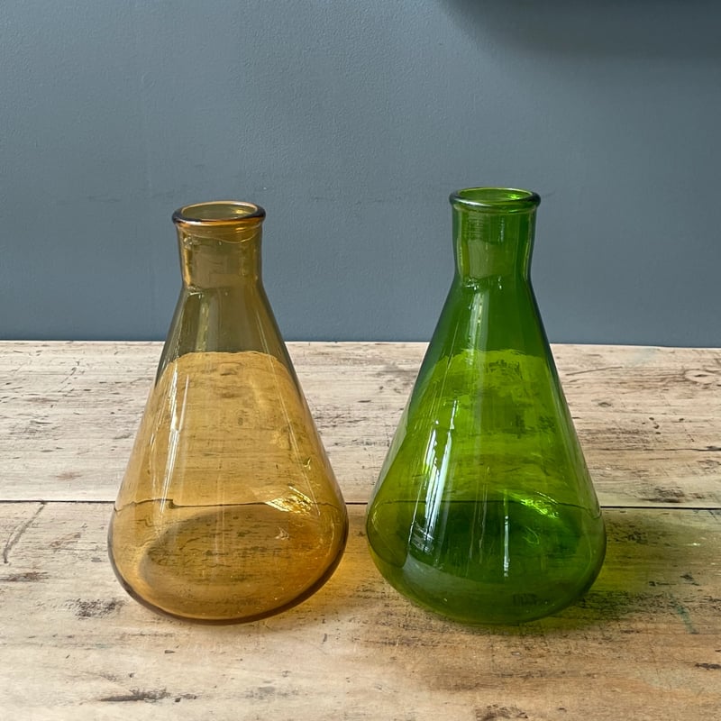 緑色 陶器製 フラスコ グリーンフラスコ フランスアンティーク | OGISHIMA COFFEE Antiques