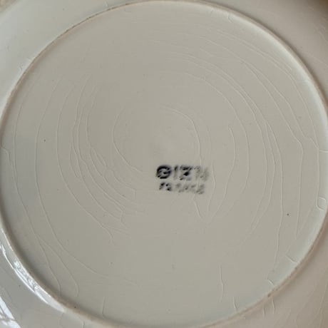 GIEN　プレート　20cm　フランスアンティーク　③