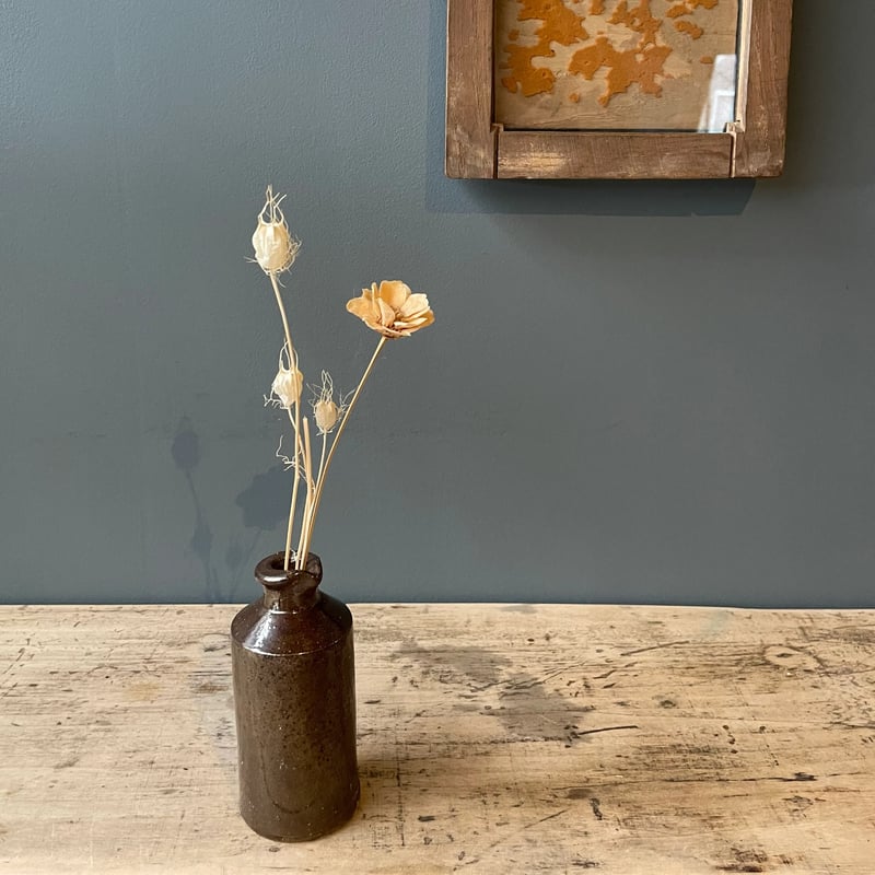 ブラウン陶器ボトル イギリスアンティーク ① | OGISHIMA COFFEE Antiques