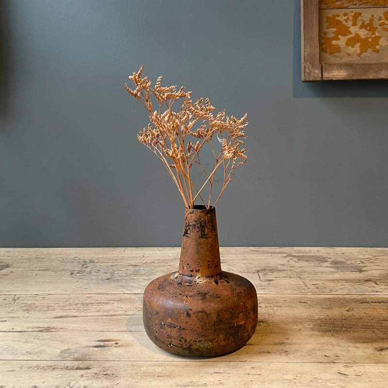 鉄製 フラワーベース 花瓶 一輪挿し ③ | OGISHIMA COFFEE Antiques 鉄製 フラワーベース 花瓶 一輪挿し ③ | OGISHIMA COFFEE Antiques