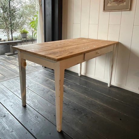 木製テーブル　フランスアンティーク　⑤