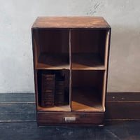 フランス　アンティーク　本棚　茶色い棚　＃24
