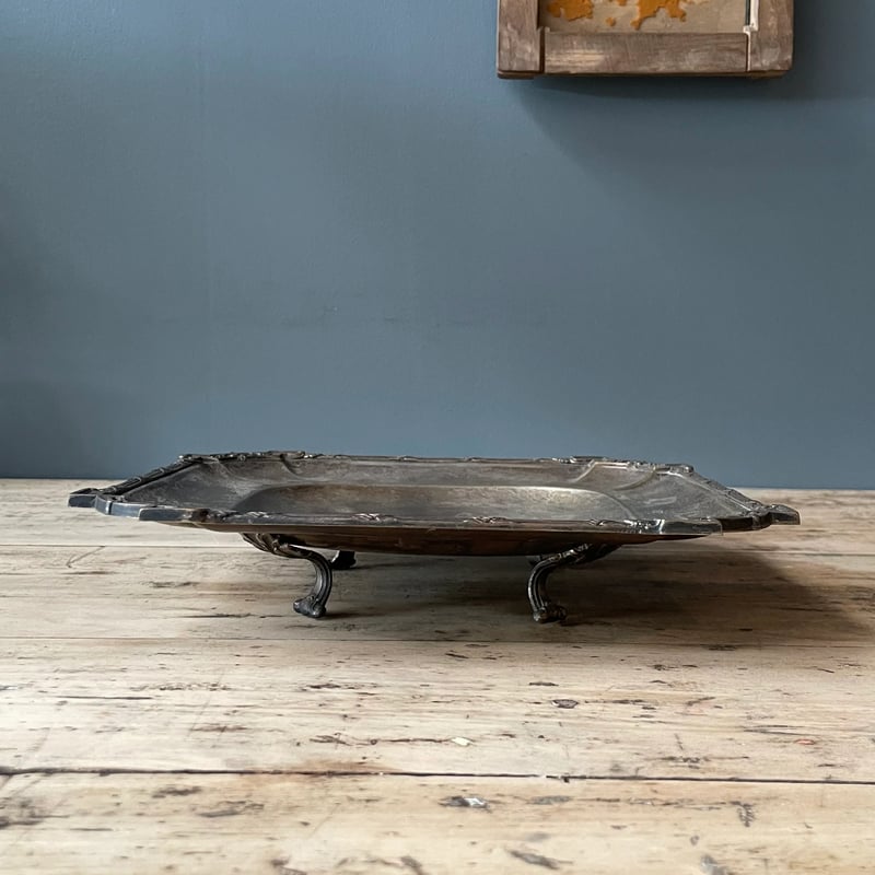 金属製 トレイ 23.5cm フランスアンティーク | OGISHIMA COFFEE