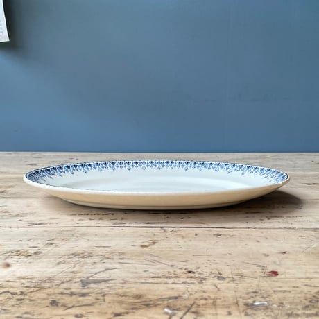 Albert Blanchet　オーバルプレート　31cm   フランスアンティーク