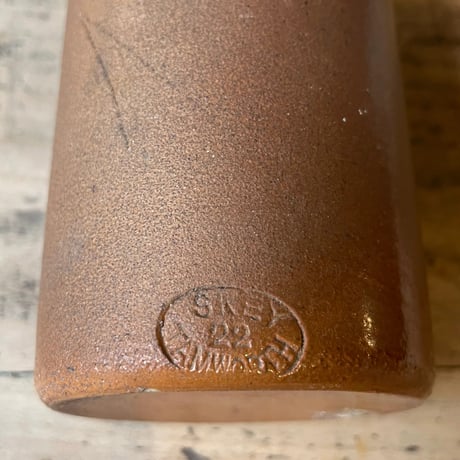 ブラウン陶器ボトル　イギリスアンティーク　③