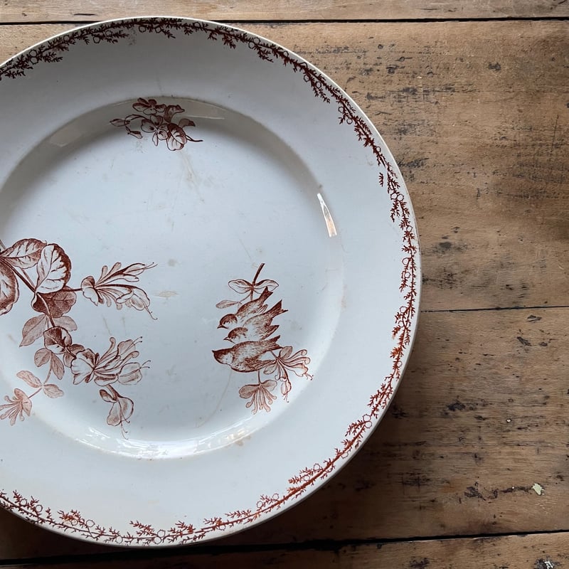 クレイユモントロー プレート 26.5㎝ フランスアンティーク | OGISHIMA