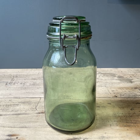 DURFOR　蓋付きガラス保存瓶　1L　フランスアンティーク